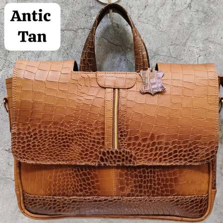 Antic Tan Office Bag 